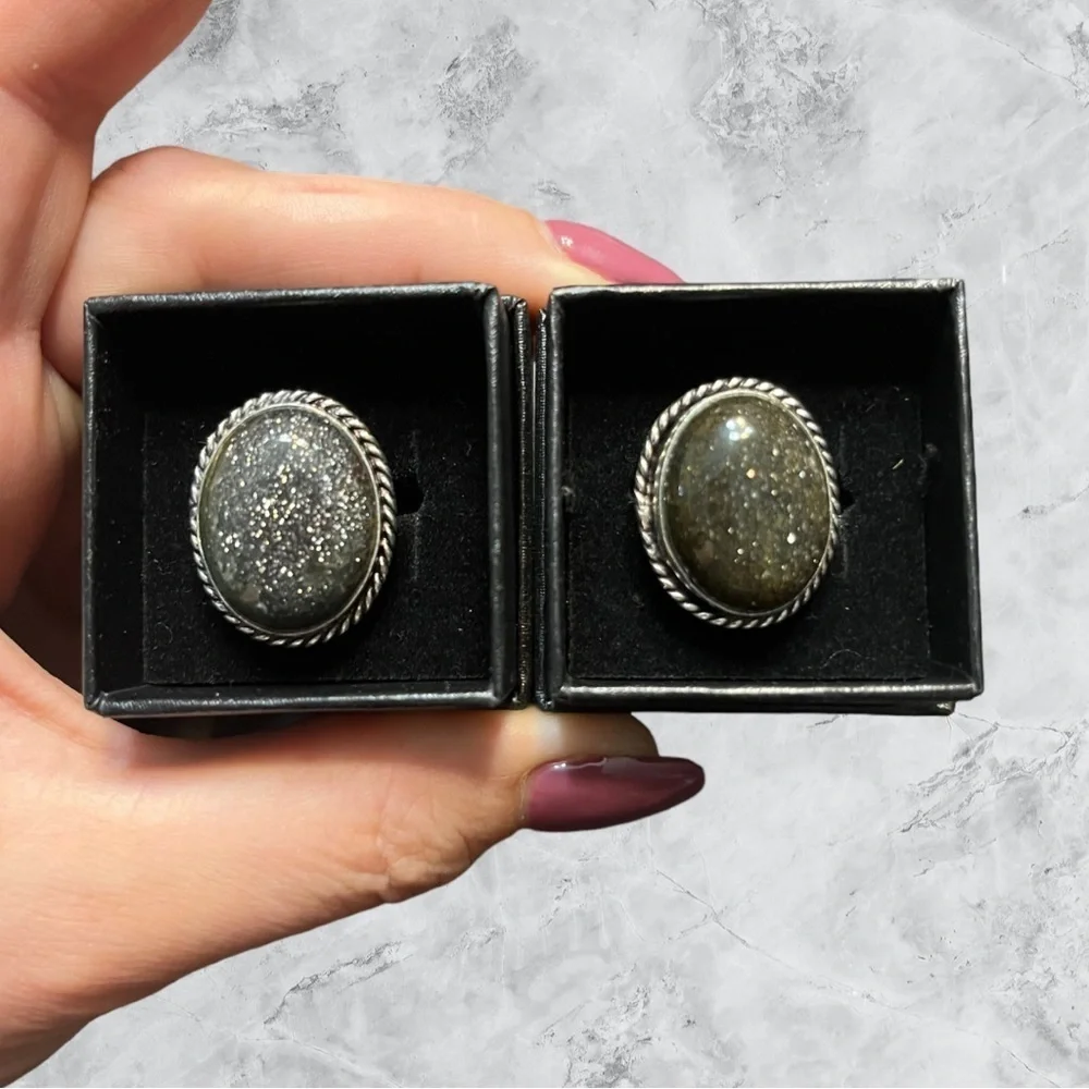 Sunstone Gemstone Cufflinks